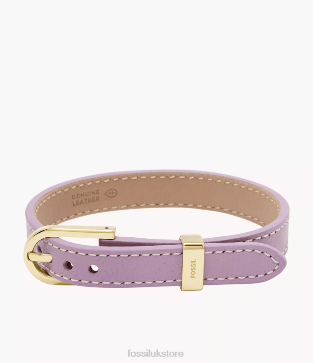 Jewelry 2N02H1181 Lavender Women Fossil Heritage D-Link Leather Strap Bracelet