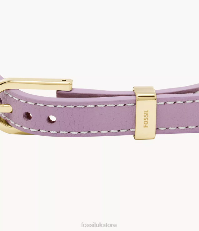 Jewelry 2N02H1181 Lavender Women Fossil Heritage D-Link Leather Strap Bracelet