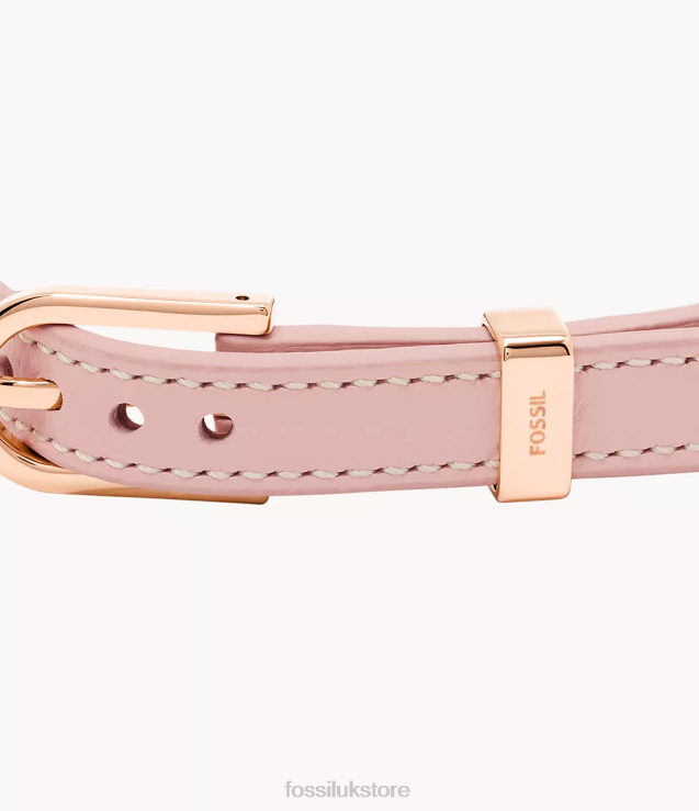 Jewelry 2N02H1254 Blush Women Fossil Heritage D-Link Leather Strap Bracelet