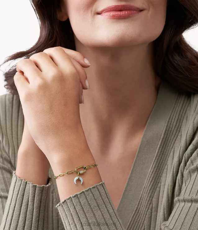 Jewelry 2N02H1147 Blue Mother of Pearl Women Fossil Corra Oh So Charming Charm