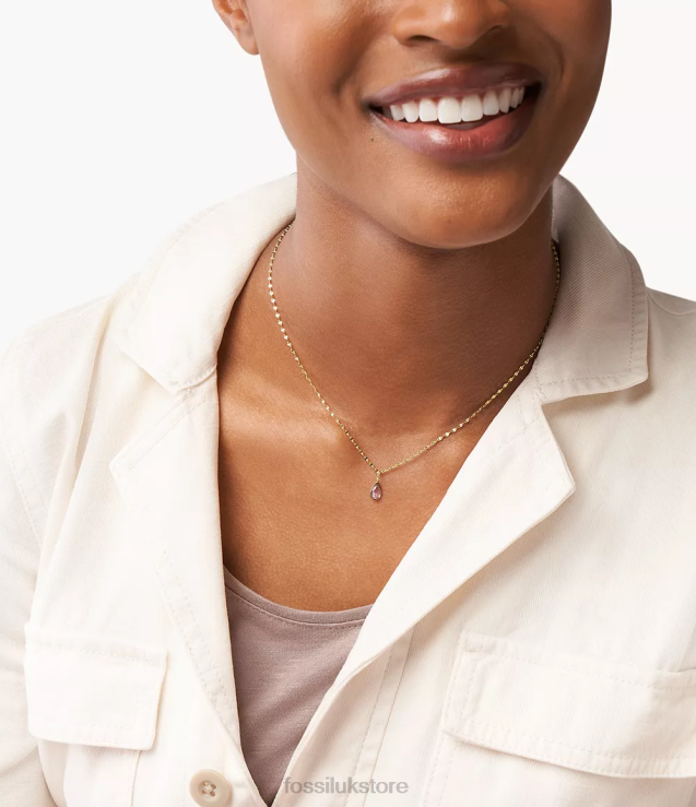 Jewelry 2N02H1185 Purple-Tone Women Fossil Corra Oh So Charming June Birthstone Charm