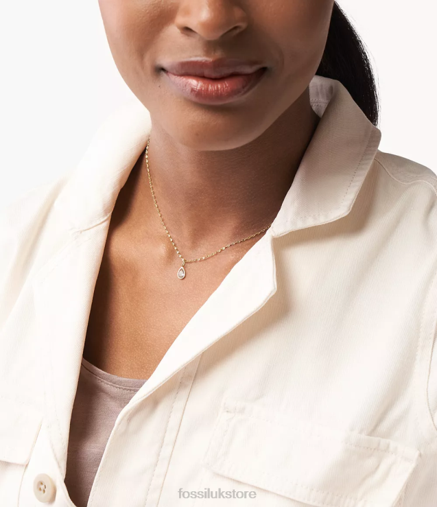 Jewelry 2N02H1190 Clear-Tone Women Fossil Corra Oh So Charming April Birthstone Charm