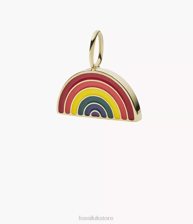 Jewelry 2N02H1194 Rainbow Women Fossil Corra Oh So Charming Stainless Steel Charm
