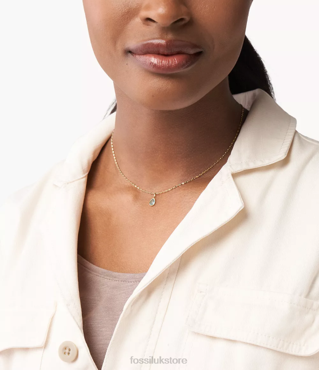 Jewelry 2N02H1210 Blue-Tone Women Fossil Corra Oh So Charming March Birthstone Charm