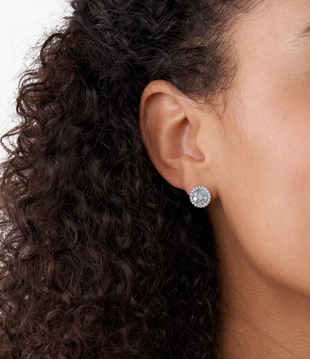 Jewelry 2N02H1044 Blue Women Fossil Val Mosaic Stainless Steel Earring