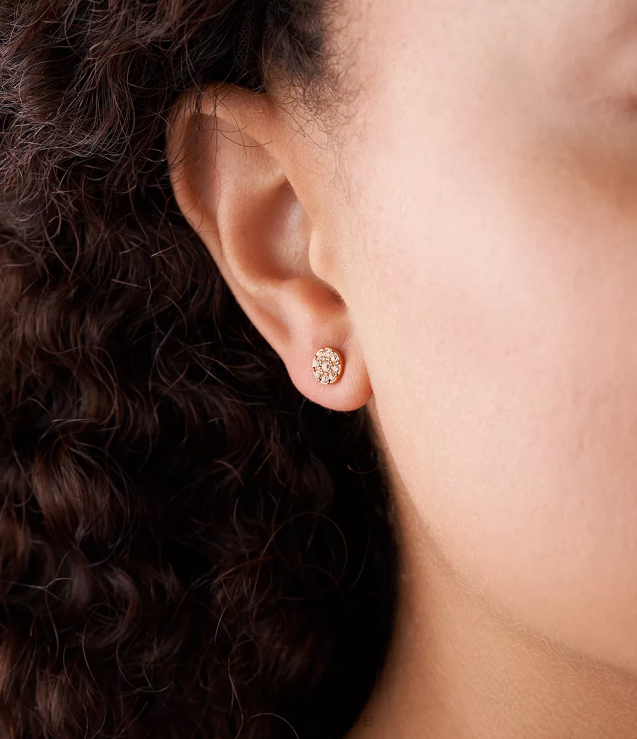 Jewelry 2N02H1063 Rose-Tone Women Fossil Sutton Disc Stainless Steel Stud Earring
