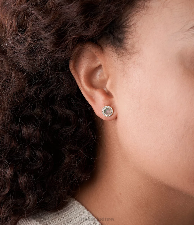 Jewelry 2N02H1079 Mother-of-Pearl Women Fossil Val Glitz Studs