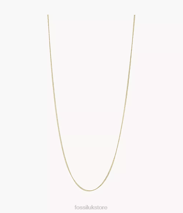 Jewelry 2N02H1122 Gold-Tone Women Fossil Corra Oh So Charming Short Stainless Steel Chain Necklace