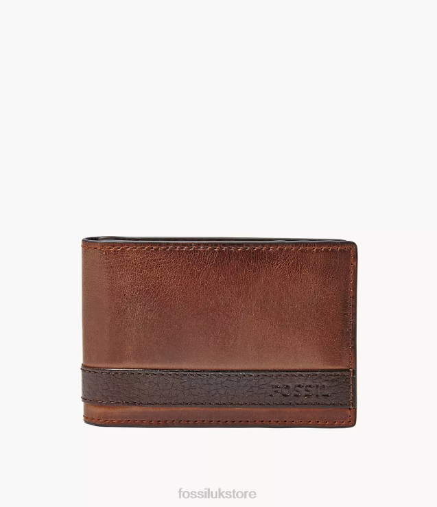 Wallet 2N02H1675 Brown Men Fossil Quinn Money Clip Bifold