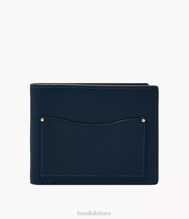 Wallet 2N02H1681 Navy Men Fossil Anderson Bifold