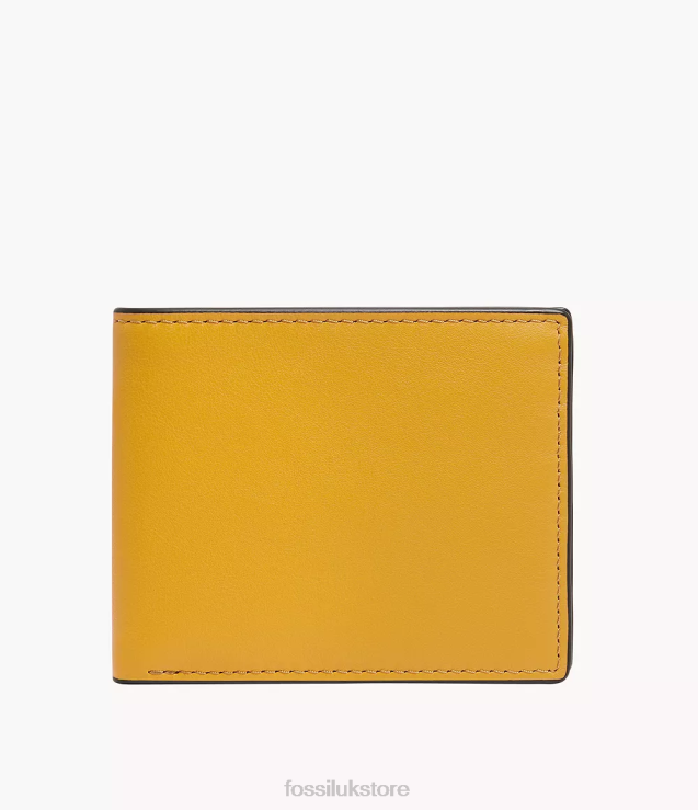 Wallet 2N02H1682 Yellow Men Fossil Steven Bifold