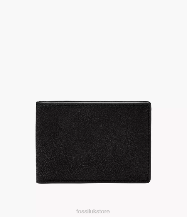 Wallet 2N02H1692 Black Men Fossil Steven Front Pocket Bifold