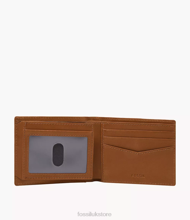 Wallet 2N02H1700 Saddle Men Fossil Everett Bifold with Flip ID