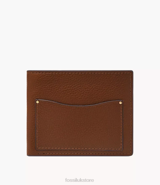 Wallet 2N02H1704 Brown Men Fossil Anderson Coin Pocket Bifold