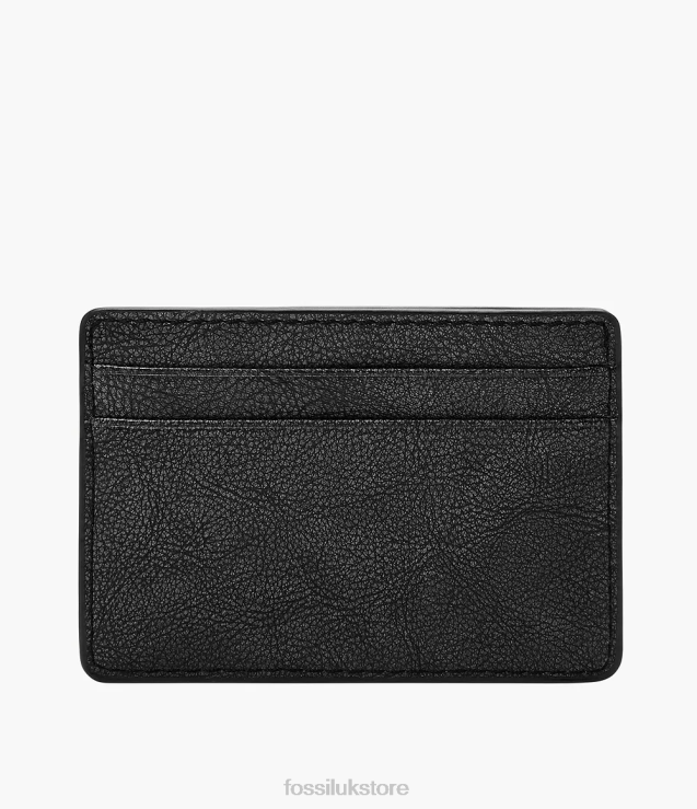 Wallet 2N02H1722 Black Men Fossil Steven Card Case