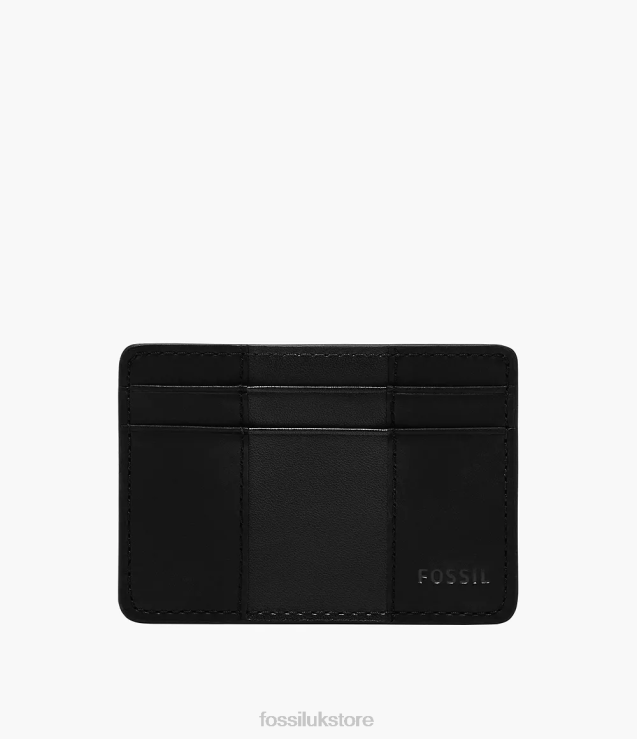 Wallet 2N02H1731 Black Men Fossil Everett Card Case