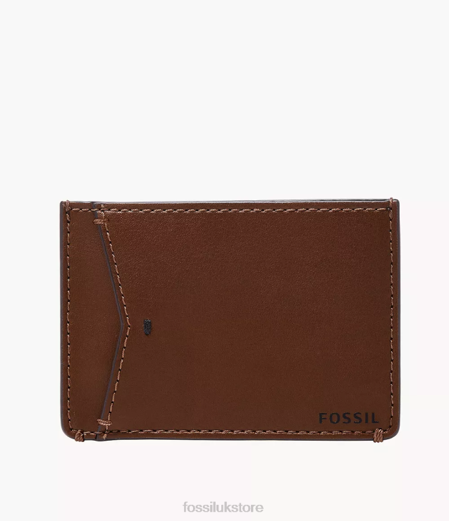 Wallet 2N02H1737 Brown Men Fossil Joshua Cactus Leather Card Case