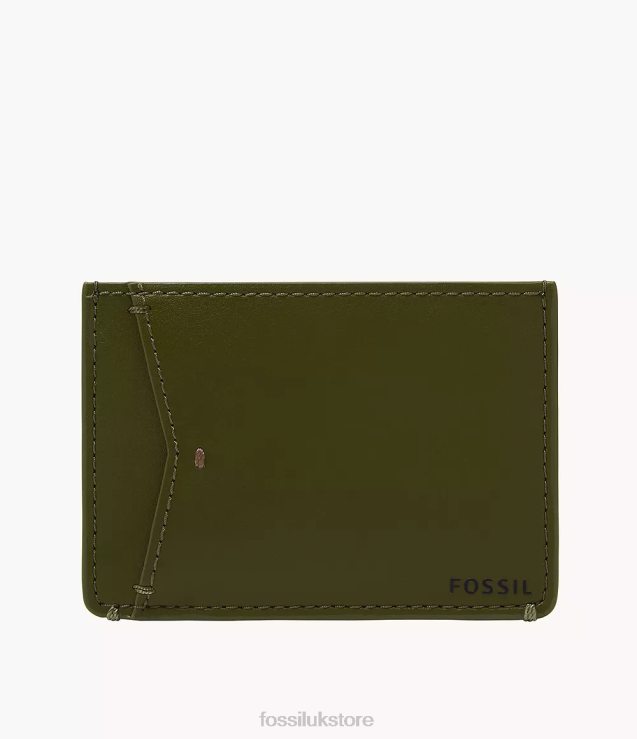 Wallet 2N02H1738 Green Men Fossil Joshua Cactus Leather Card Case