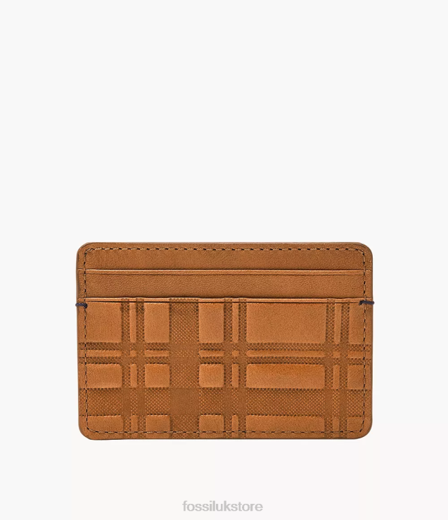 Wallet 2N02H1775 Camel Men Fossil Bronson Card Case