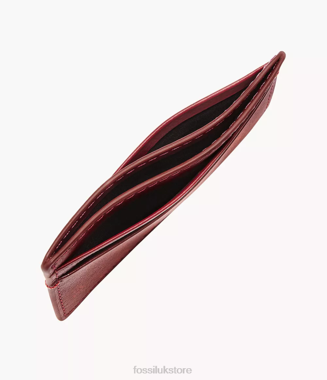 Wallet 2N02H1782 Red Men Fossil Lunar New Year Steven Card Case