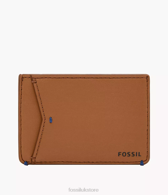Wallet 2N02H1801 Tan Men Fossil Joshua Cactus Leather Card Case