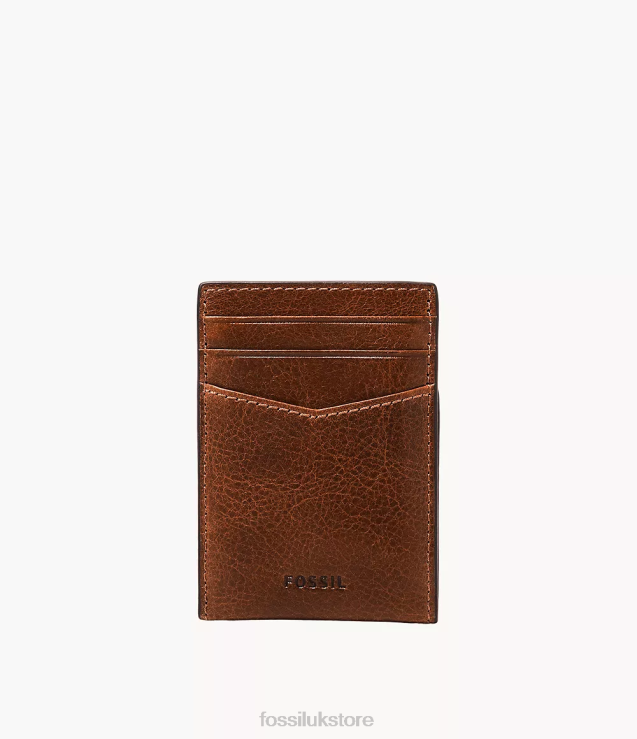 Wallet 2N02H2049 Cognac Men Fossil Andrew Card Case