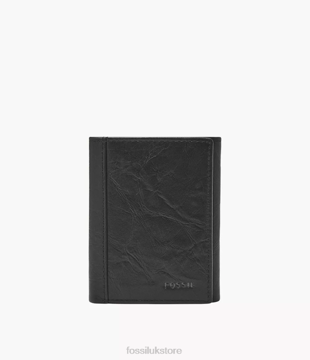 Wallet 2N02H1757 Black Men Fossil Neel Trifold