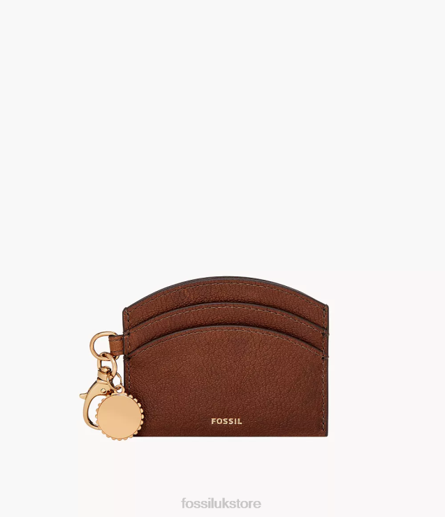 Wallet 2N02H748 Brown Women Fossil Polly Card Case