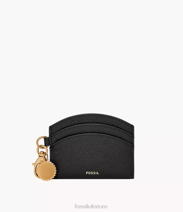 Wallet 2N02H753 Black Women Fossil Polly Card Case