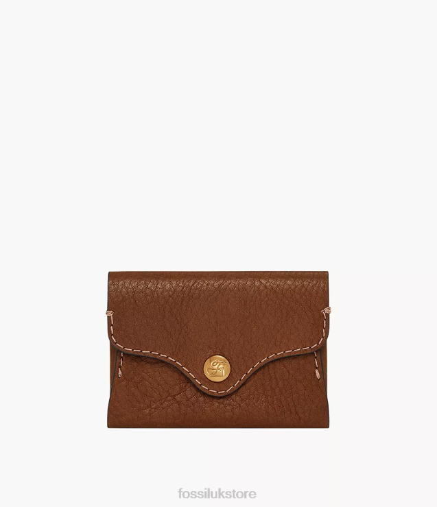 Wallet 2N02H766 Brown Women Fossil Heritage Card Case