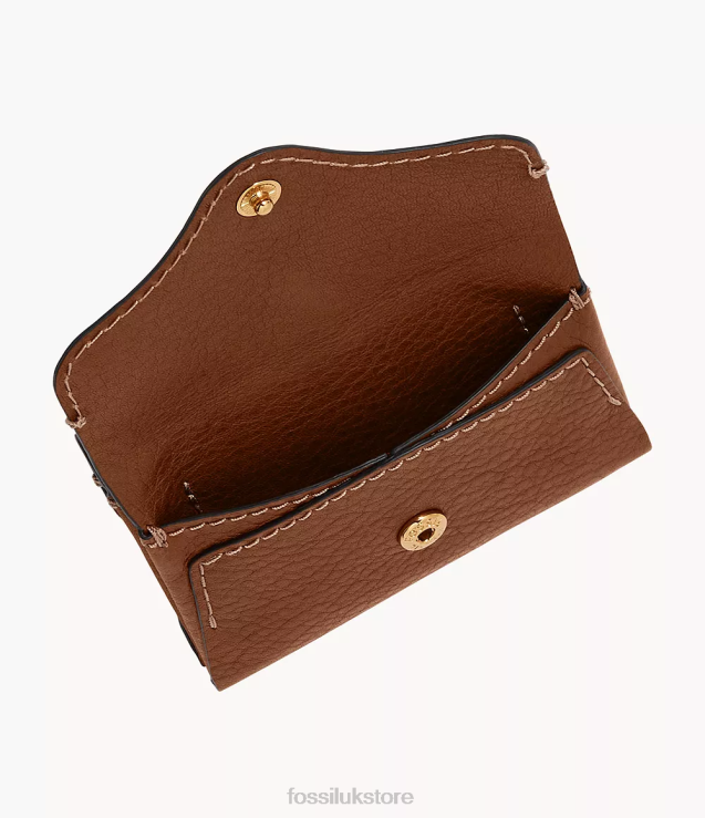 Wallet 2N02H766 Brown Women Fossil Heritage Card Case