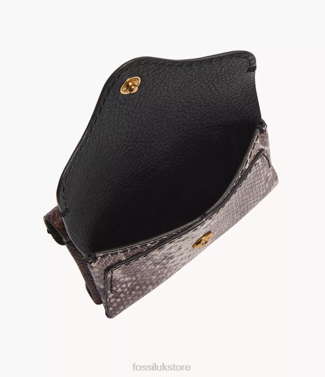 Wallet 2N02H770 Snake Print Women Fossil Heritage Card Case