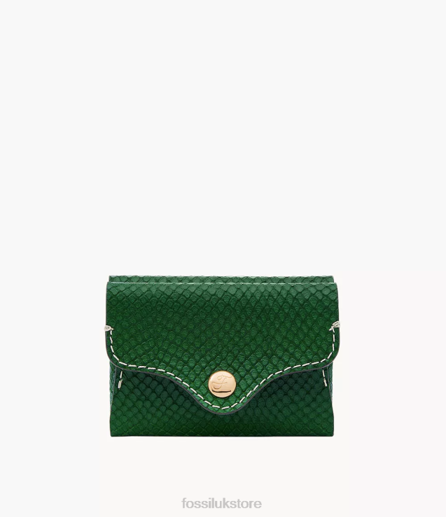 Wallet 2N02H772 Green Women Fossil Heritage Card Case
