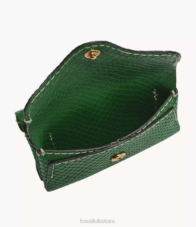Wallet 2N02H772 Green Women Fossil Heritage Card Case