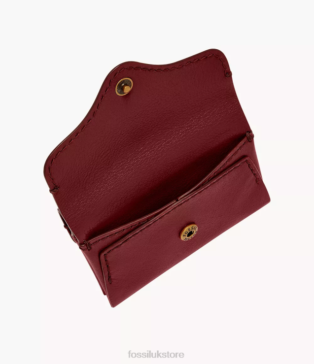 Wallet 2N02H875 Red Women Fossil Heritage Card Case