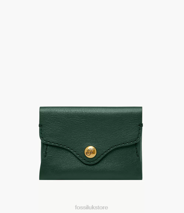 Wallet 2N02H879 Green Women Fossil Heritage Card Case