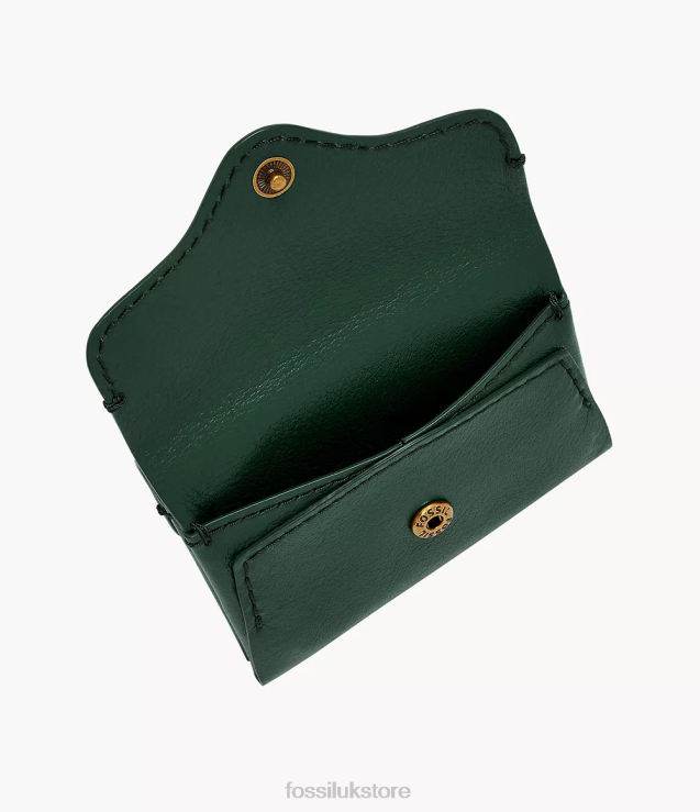 Wallet 2N02H879 Green Women Fossil Heritage Card Case