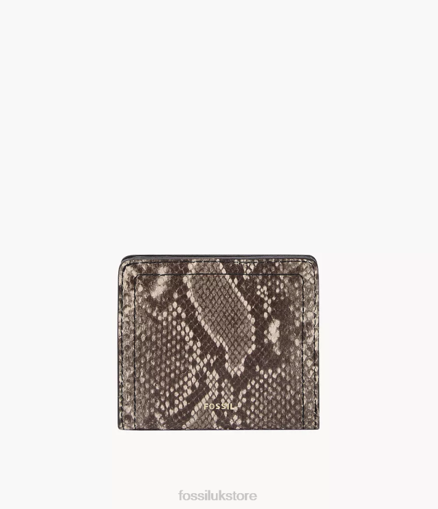 Wallet 2N02H750 Snake Print Women Fossil Logan Small Bifold