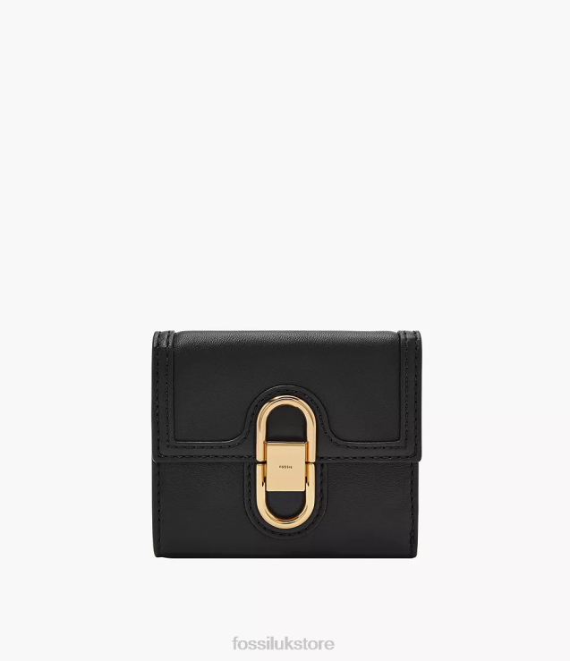 Wallet 2N02H759 Black Women Fossil Avondale Trifold