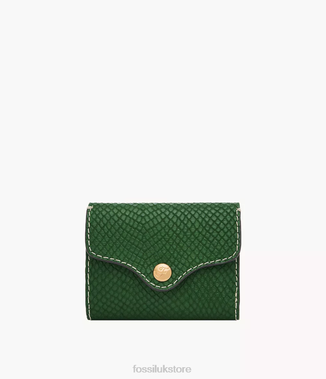 Wallet 2N02H773 Green Women Fossil Heritage Trifold