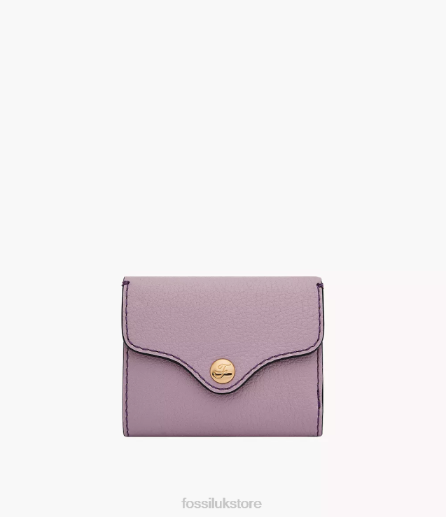 Wallet 2N02H775 Purple Women Fossil Heritage Trifold