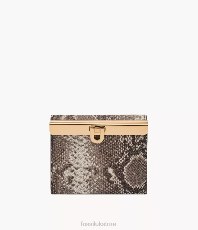 Wallet 2N02H781 Snake Print Women Fossil Penrose Trifold