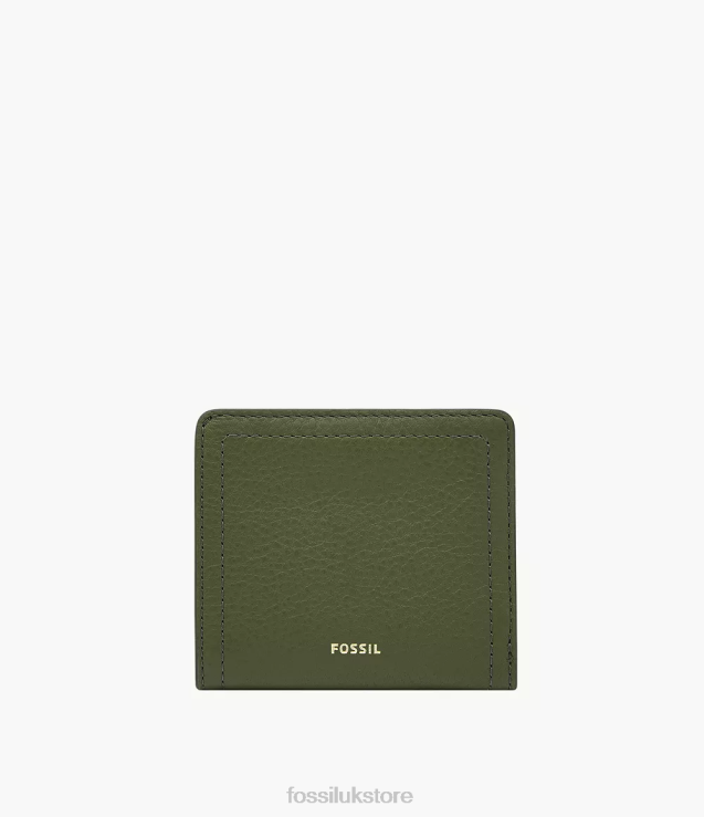 Wallet 2N02H783 Green Women Fossil Logan Small Bifold