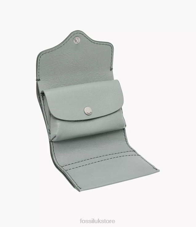 Wallet 2N02H872 Blue Women Fossil Heritage Trifold