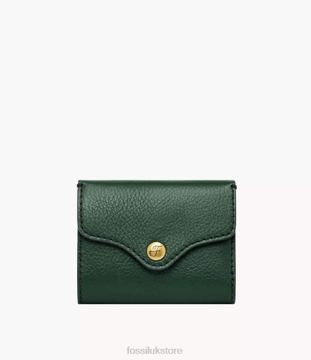 Wallet 2N02H882 Green Women Fossil Heritage Trifold