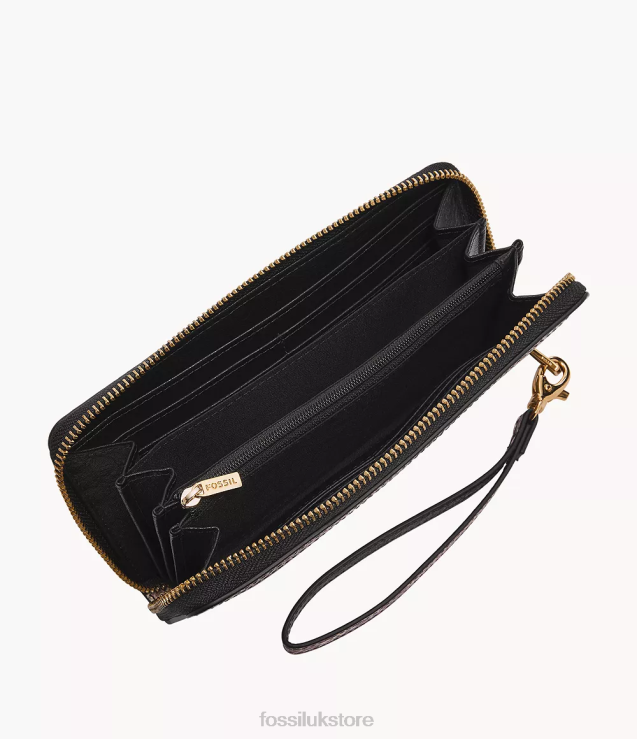 Wallet 2N02H797 Snake Print Women Fossil Logan Zip Around Clutch