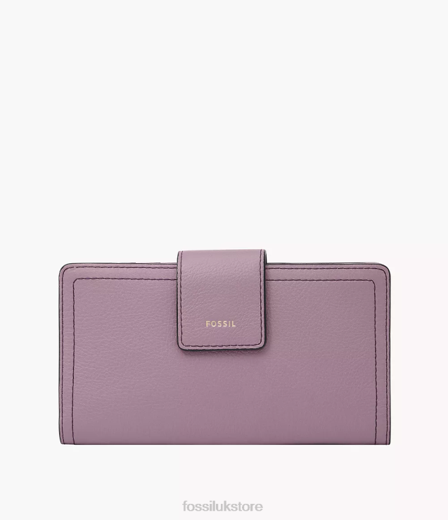 Wallet 2N02H806 Purple Women Fossil Logan Tab Clutch