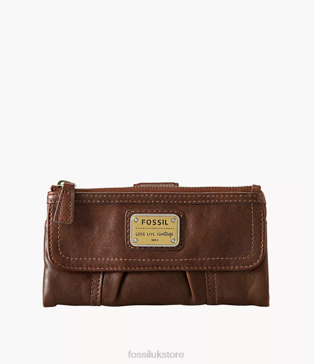 Wallet 2N02H819 Brown Women Fossil Emory Clutch
