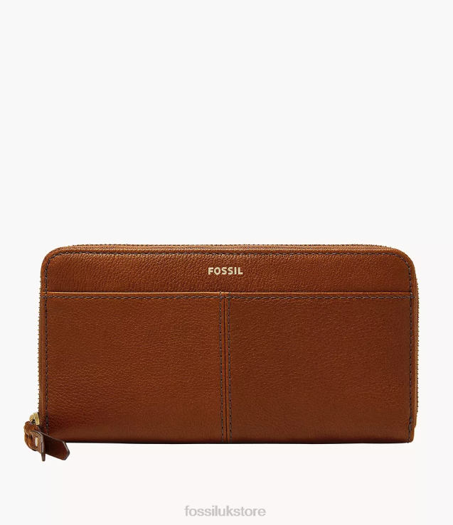 Wallet 2N02H886 Brown Women Fossil Tara Zip Clutch