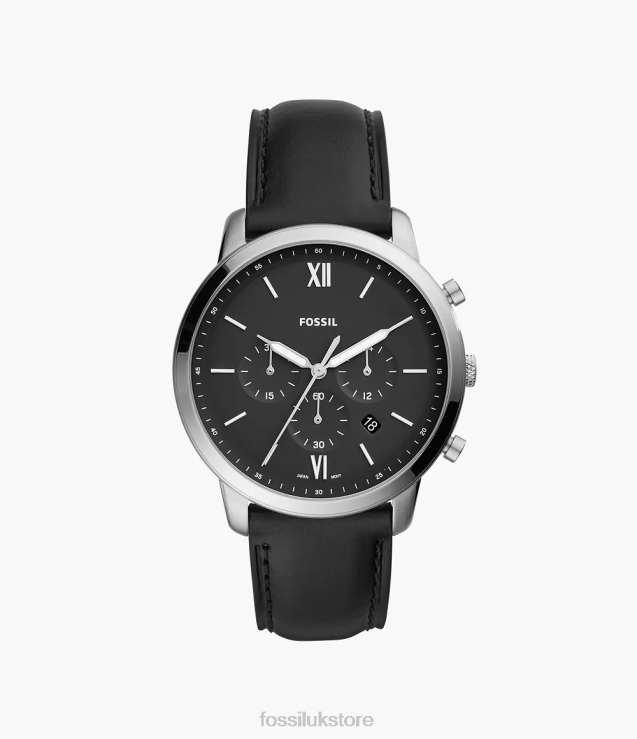 Watch 2N02H1404 Black Men Fossil Neutra Chronograph Leather Watch